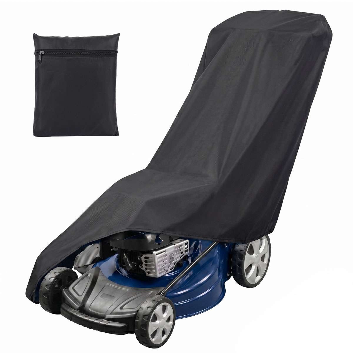 Waterproof Lawn Mower Cover Heavy Duty UV Protector for Push Mower Universal Fit gallery