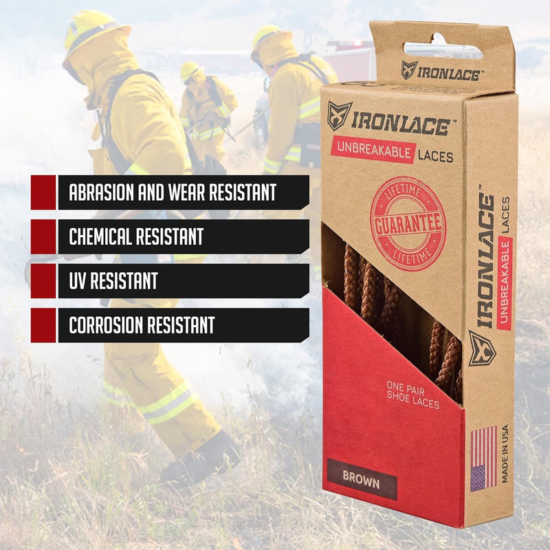 Durable Round Bootlaces - Waterproof, Fire Resistant, 1500 lb Strength gallery