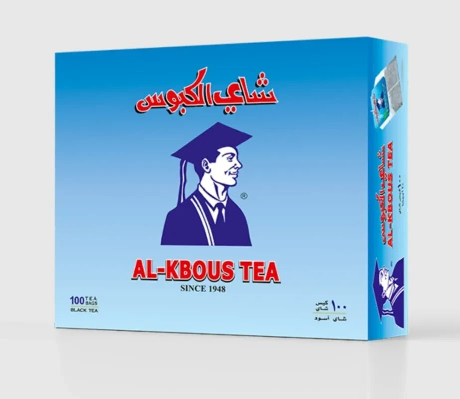 AL-KBOUS Original Arabic Black Tea 100 Tea Bags/Box شاي الكبوس gallery