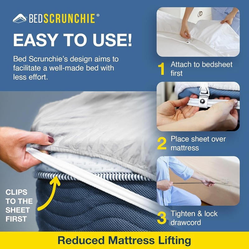 SecureFit Sheet Straps: Universal Bed Sheet Tighteners for Perfect Fit gallery