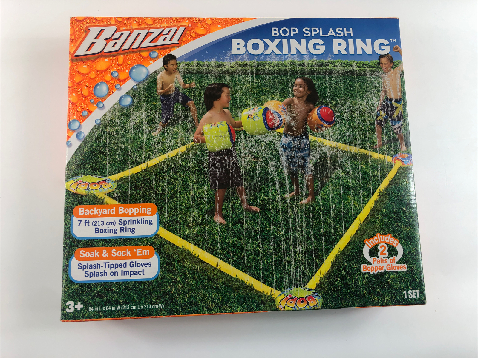 Banzai Bop Splash Boxing Ring 1 Boxing Ring 2 Pairs Bopping Gloves NEW gallery