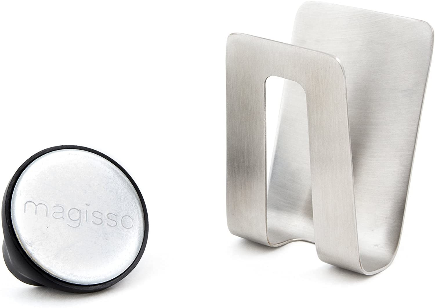 Happy Sinks Sponge Holder for Sink, Polyurethane PU, Metallic Silver, PequeÃ±o gallery
