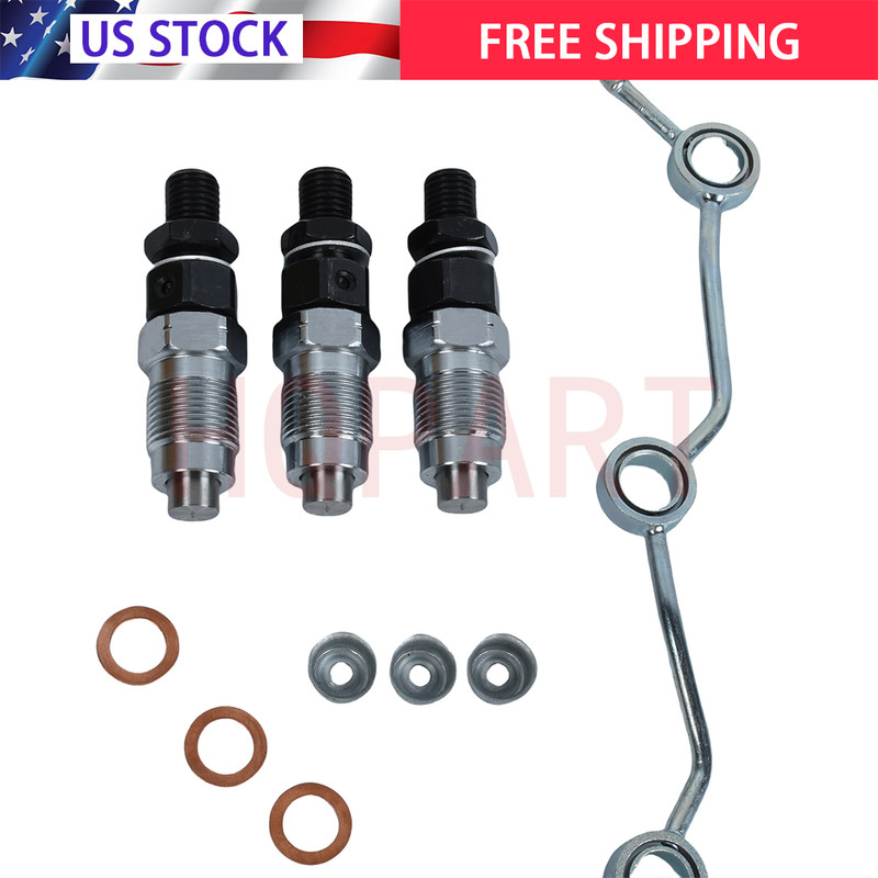 Fuel Injectors & Fuel Return Overflow Pipe Fit Kubota 16001-53900 gallery