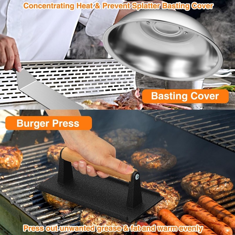 Griddle Accessories Kit, 25PCS Flat Top Grill Accessories Set for Blackstone and gallery
