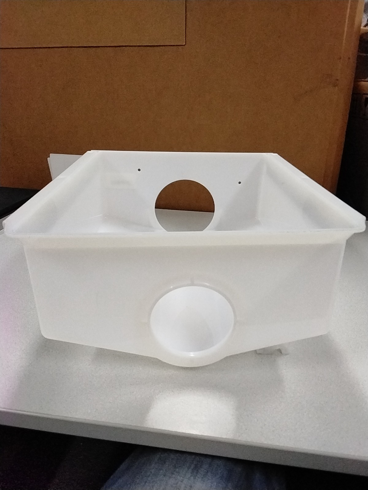 WPW10670845 Refrigerator Ice Bucket Container Whirlpool Refrigerator White New gallery
