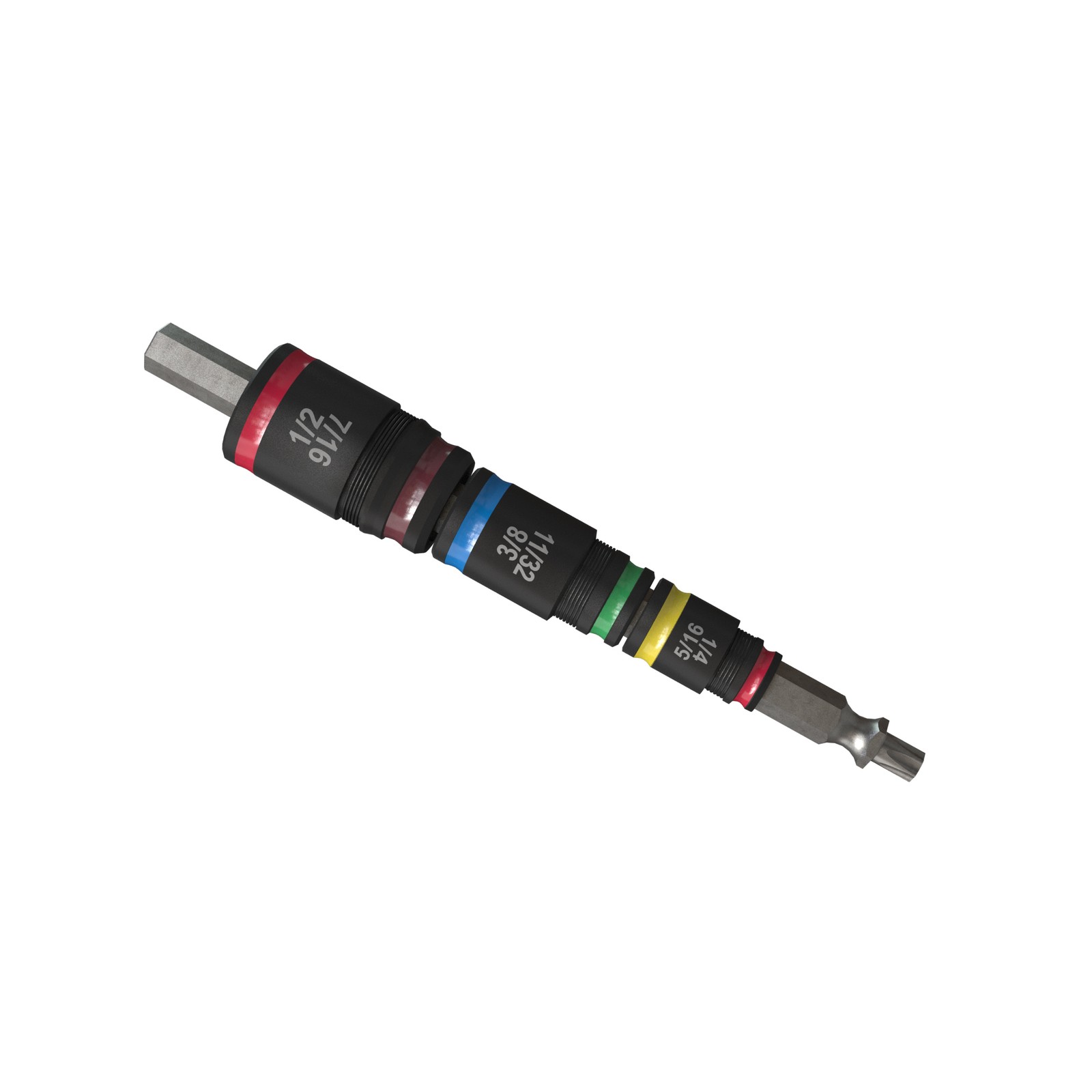 Malco 7-in-1 C-RHEX Flip Bit Socket Set with 3 cleanable, reversible, and gallery