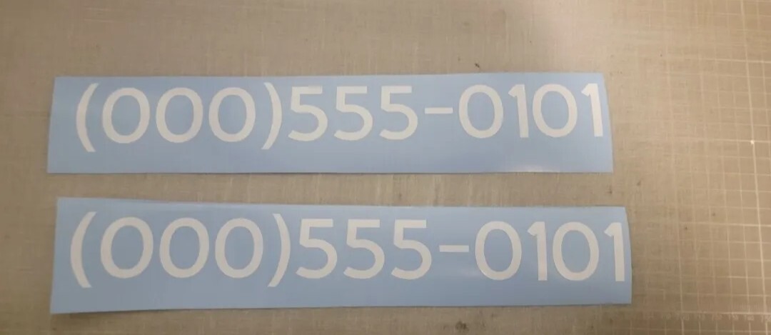 Custom Text Decal Car Truck Lettering Business Name Number Vinyl Sign Decals 2.0 gallery