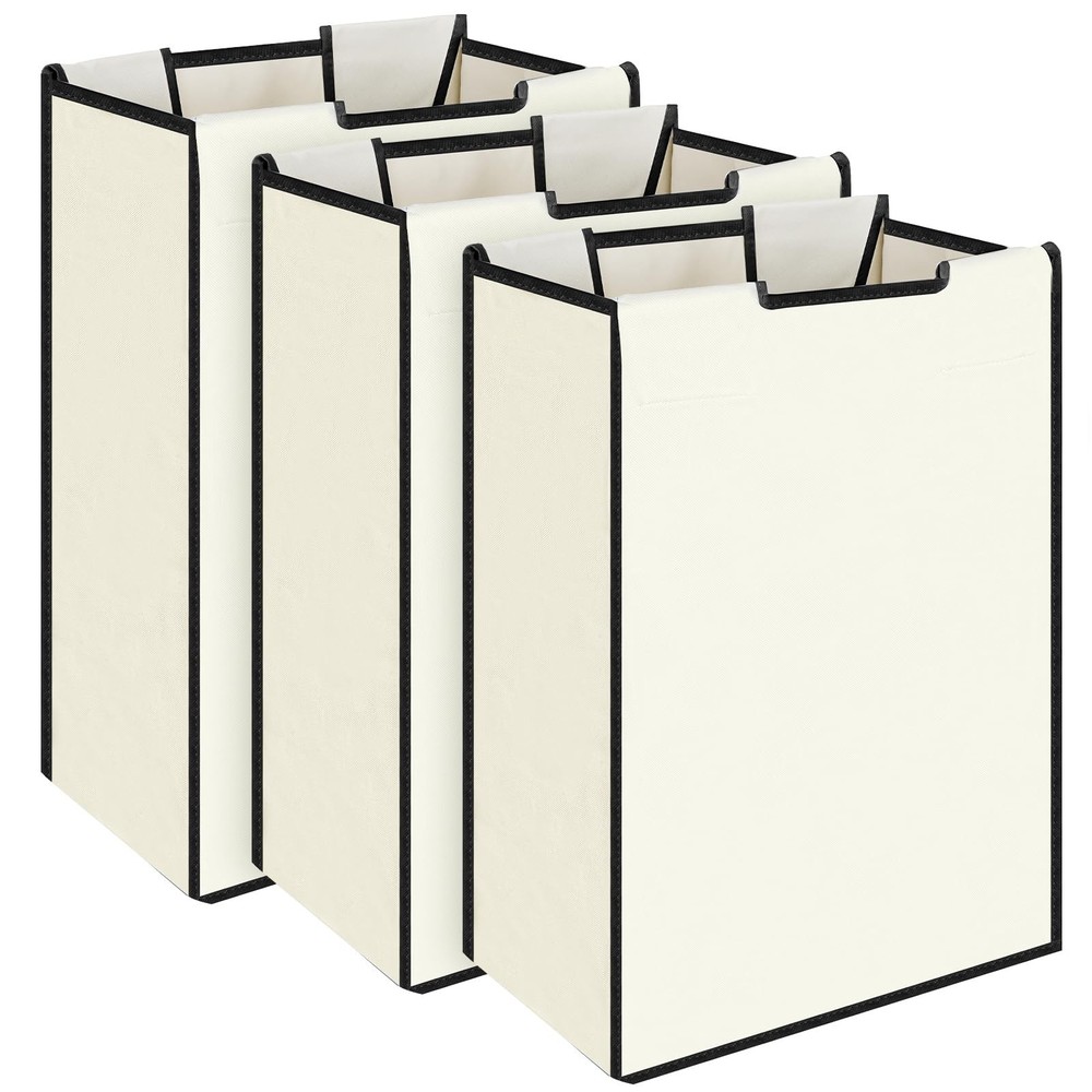 3 Pack Large Laundry Sorter Replacement Bags, Hamper Cart Removable Replaceme...