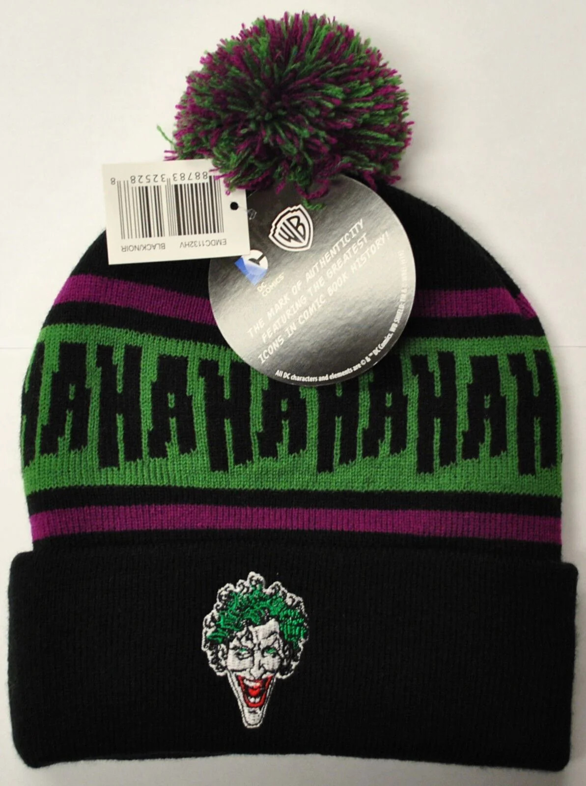 DC Comics Joker Toque - One Size [Clothing Apparel Outerwear Unisex Beanie] NEW gallery