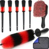 Wheel Tire Brush Set Car Detailing Kit 8pcs By 17 Long Soft Bristle Wheel Brush gallery
