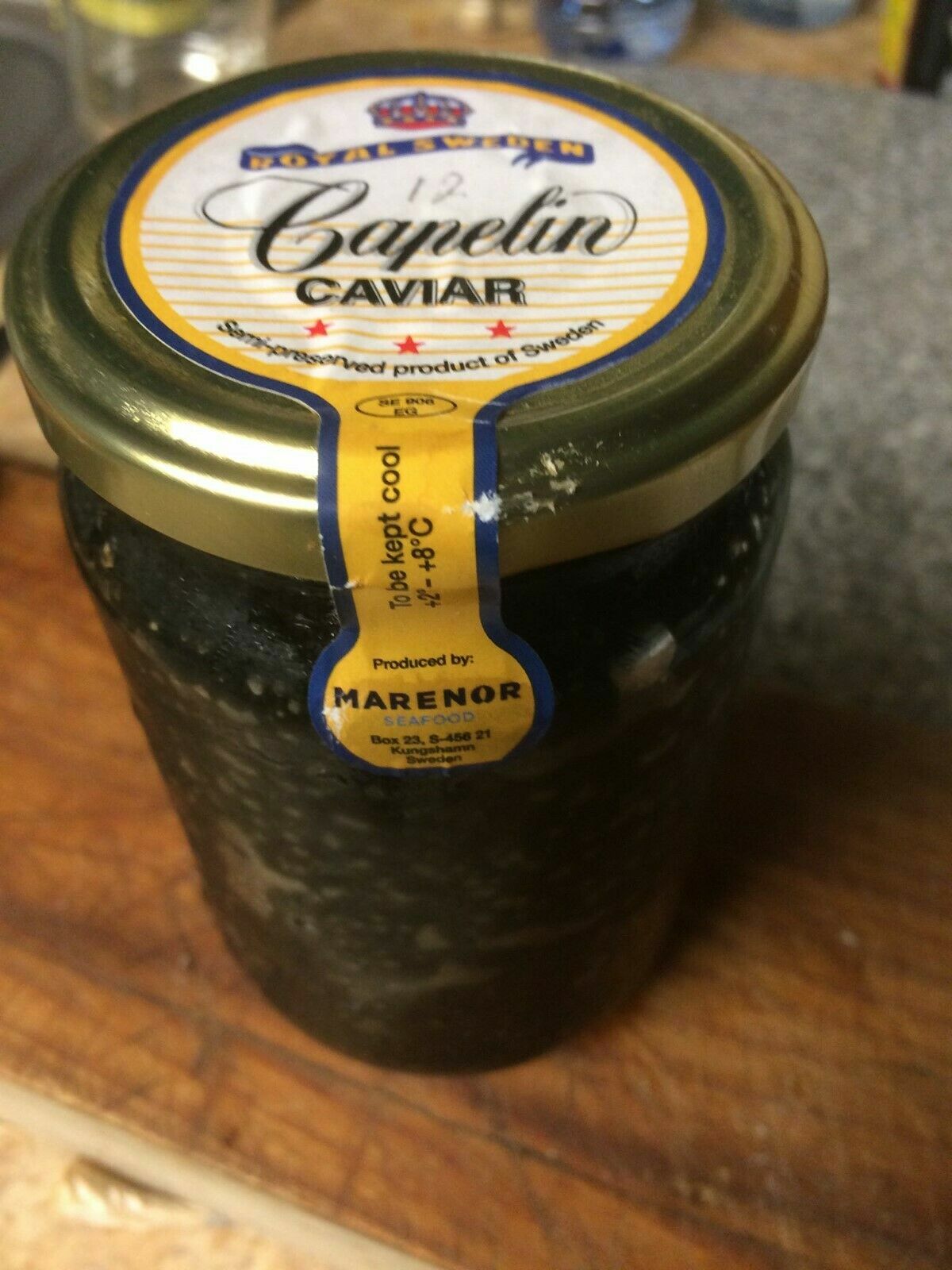 Royal Sweden LARGE JAR, Caviar CAPELIN ROE 12oz, 1 Jar For $30 !! US SELLER!! gallery