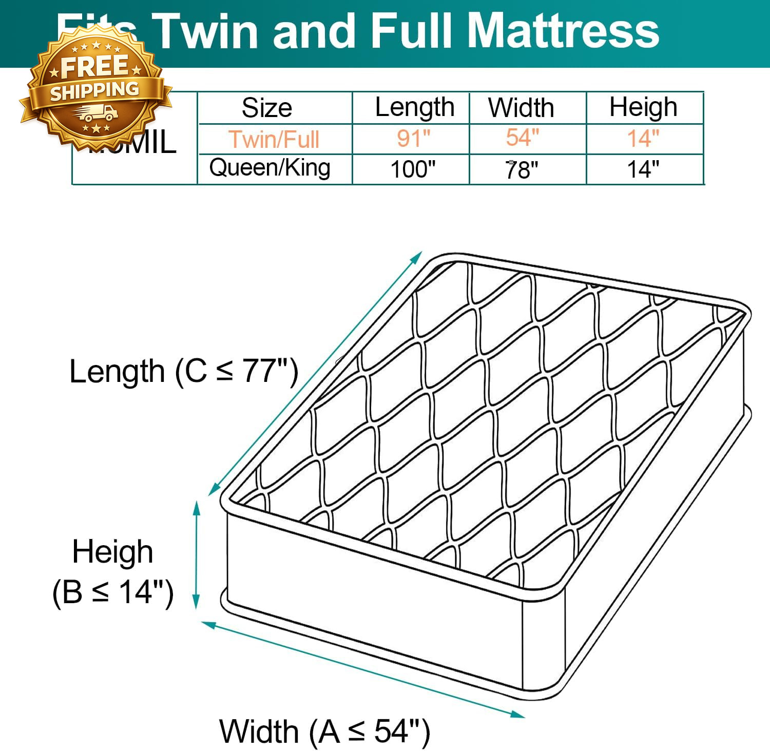 Mattress Bag for Moving Storage Plastic Mattress Protector Cover Twin and Full S gallery