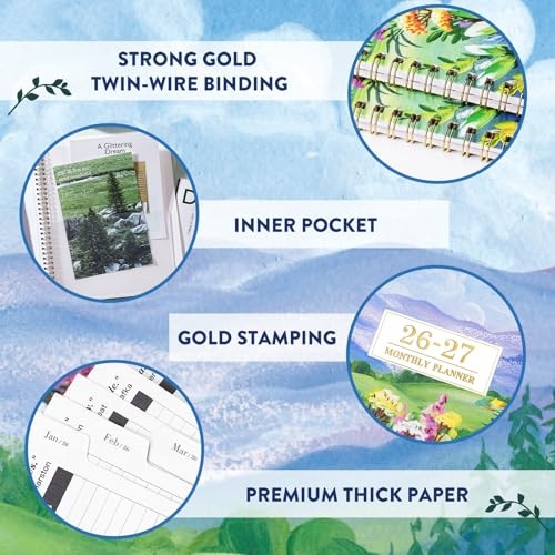 Monthly Planner - 2 Year Planner JAN. 2026 - DEC. 2027, 9'' x 11'' 2026-2027 gallery