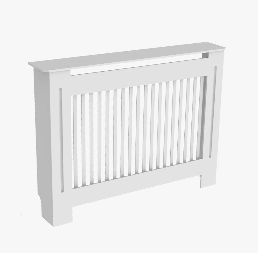 Tall Slatted Radiator Cover Heating Heater Vertical Cabinet Grill Shelf LVOD1460 gallery