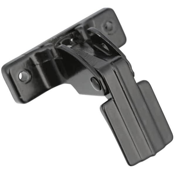 Push Button Screen Storm Door Latch Handle Set Night Lock Lever Metal Door Black gallery