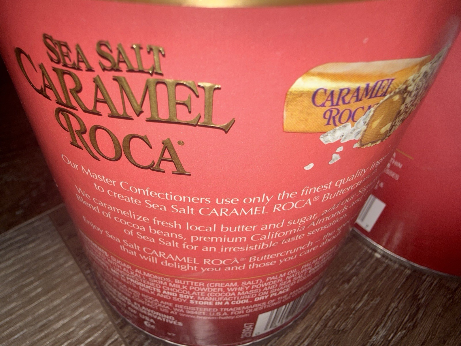 Roca ~ Sea Salt Caramel Toffee Chocolate 2-Cans 10 Oz Each ~ Expires 06/15/2027 gallery