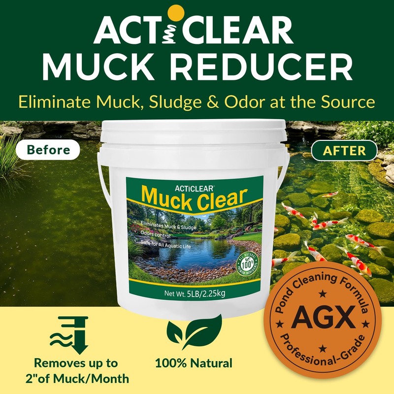 ActiClear Muck Clear - 5LB Beneficial Bacteria for Ponds & Lake, Boost gallery
