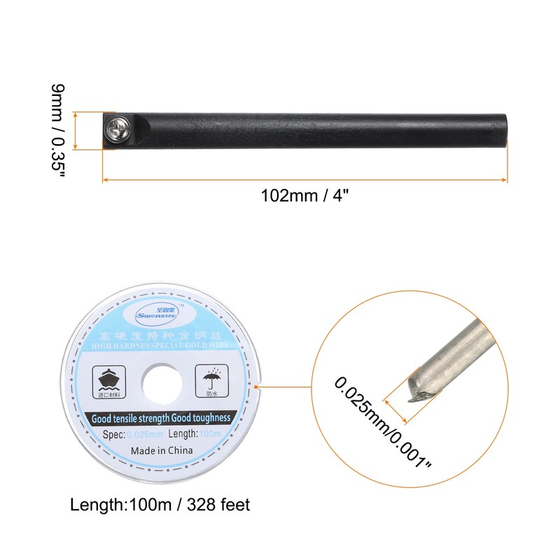 100m Molybdenum Screen Cutting Wire Line Handle LCD Separate 0.025mm gallery