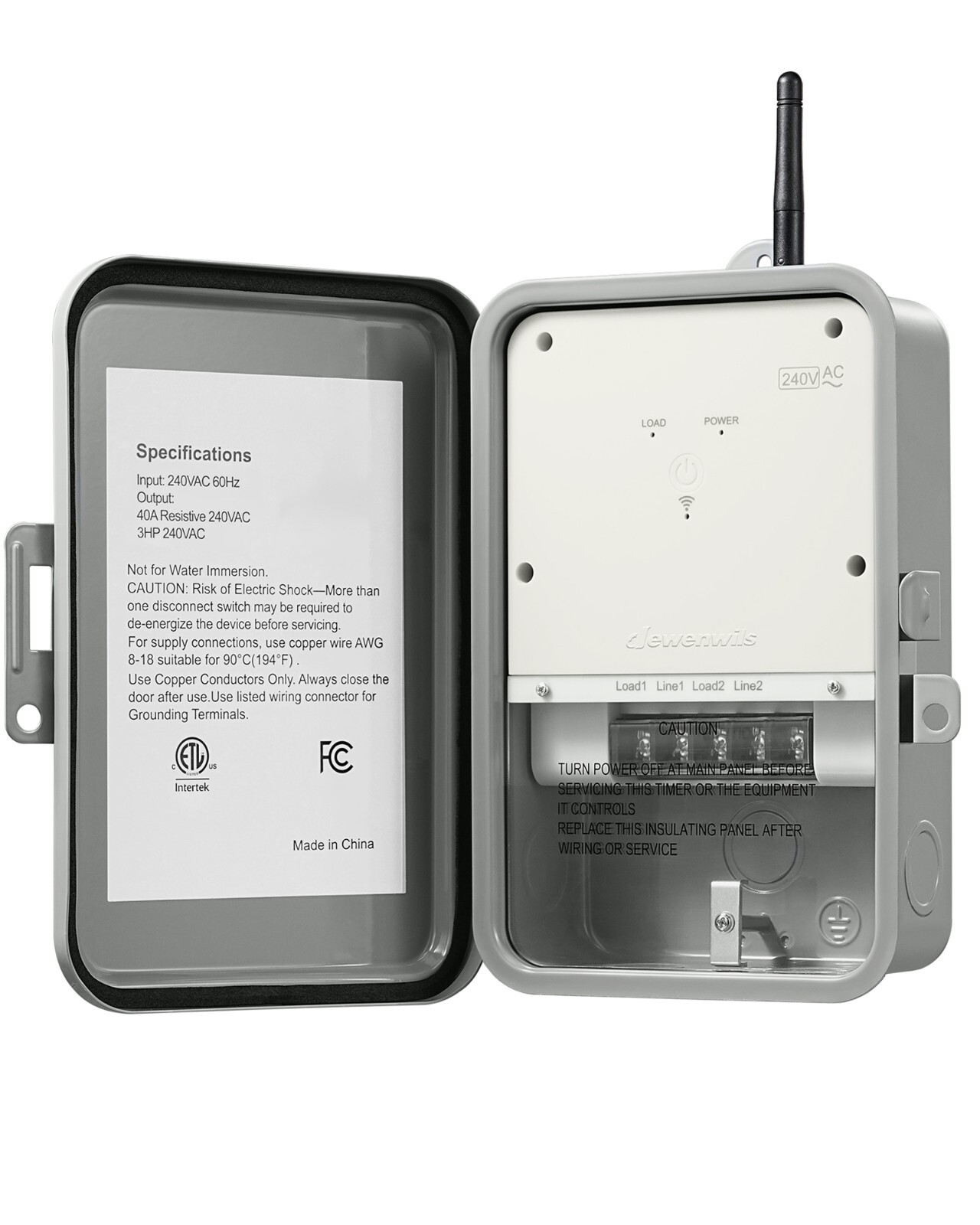 DEWENWILS Pool Pump Timer, Outdoor Smart WiFi Box, Heavy Duty 40A 240VAC 3HP gallery