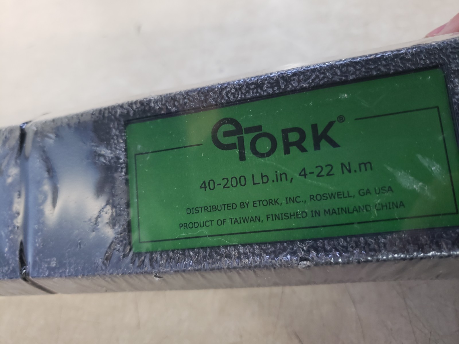 eTORK Clickstyle Torque Wrench 1/4inch Drive Range 40200 Inch Pounds 422 Newton gallery
