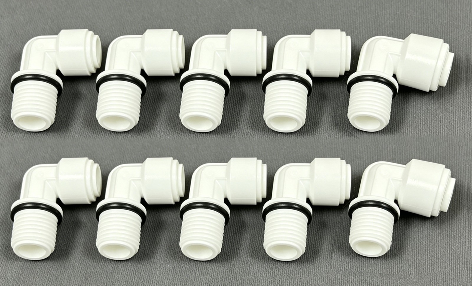 10 Pack RO Water Purifier Elbow Fitting G1/4 Male to 1/4" Tube Quick Connector gallery