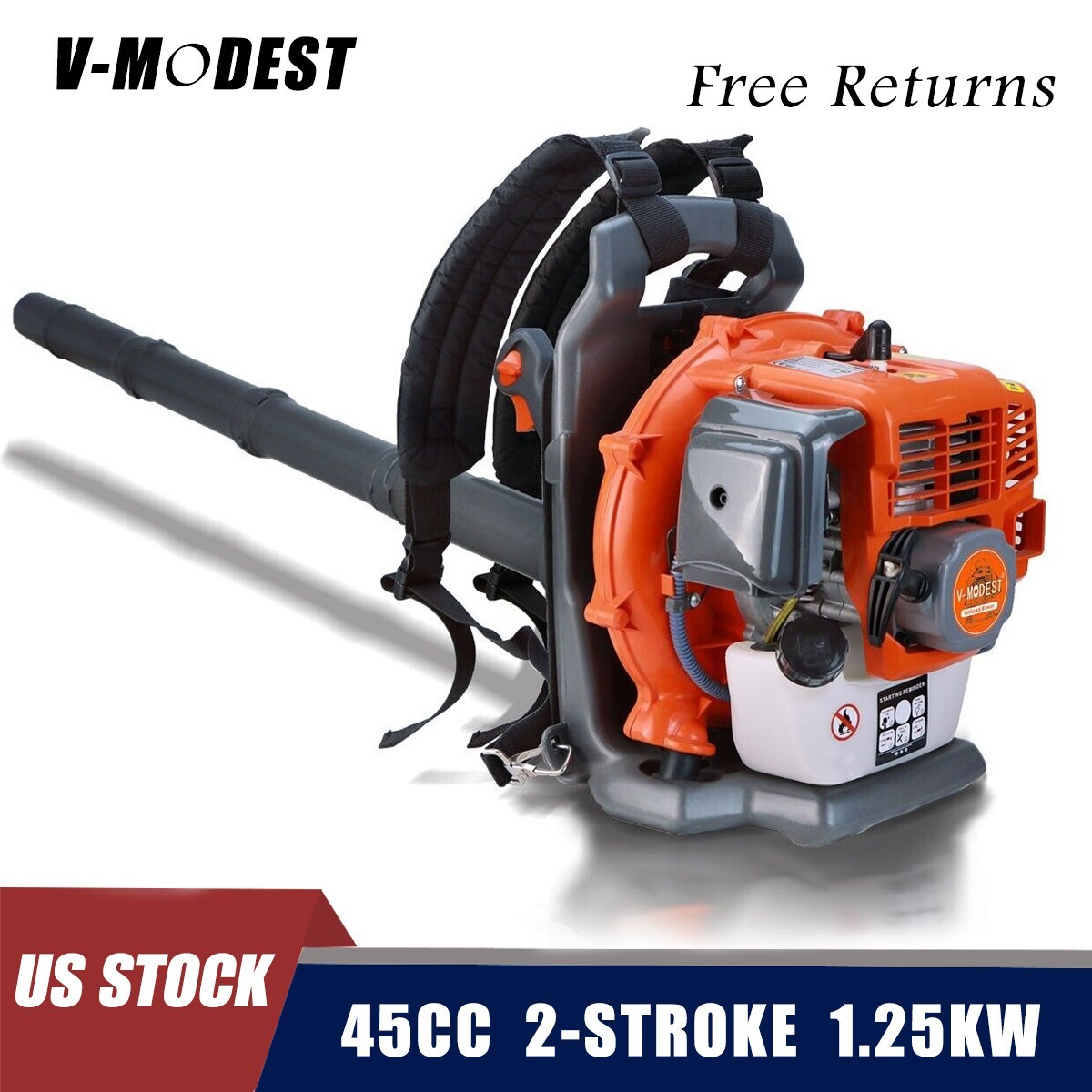 Gas Backpack Leaf Blower-Lightweight Gasoline Blower 43cc 2-Cycle 550 CFM 190MPH gallery