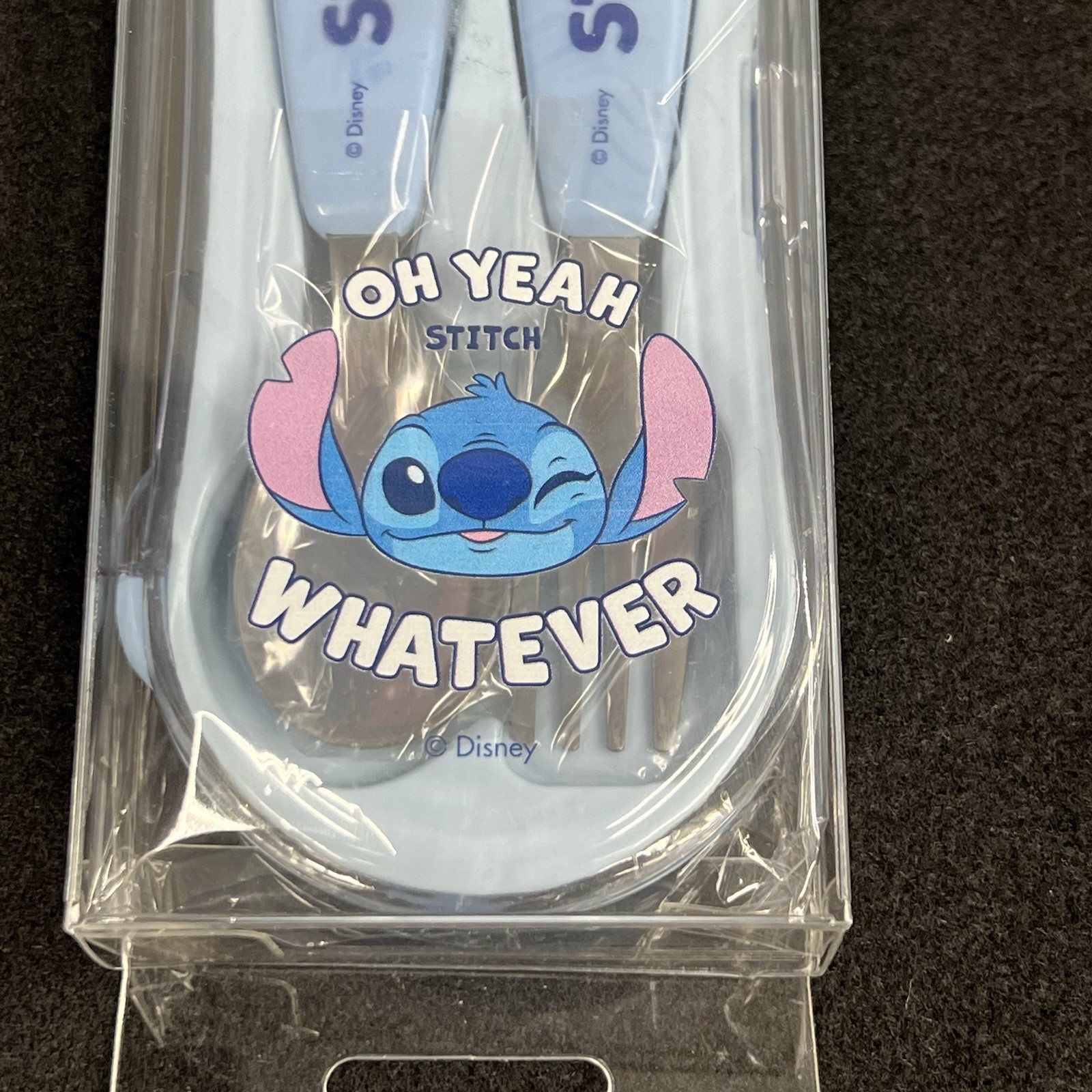 Disney Stitch yeah whatever Spoon & Fork Set W/ In Case gallery