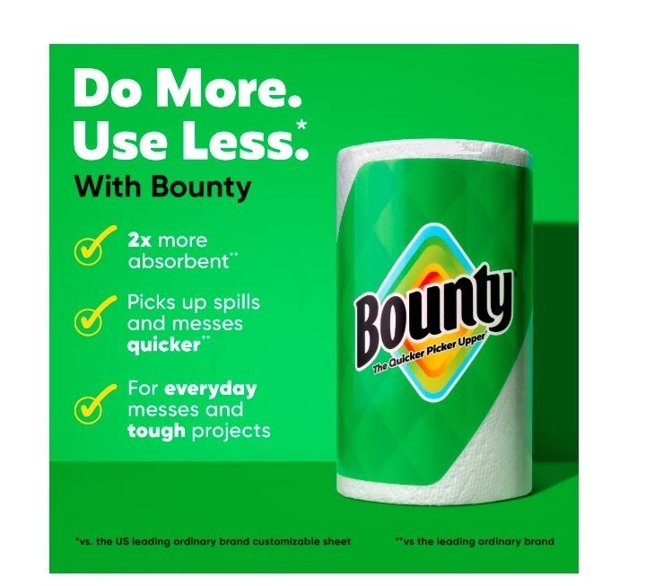 Bounty Select-A-Size Paper Towels, White, 12 Double Rolls = 24 Regular Rolls gallery