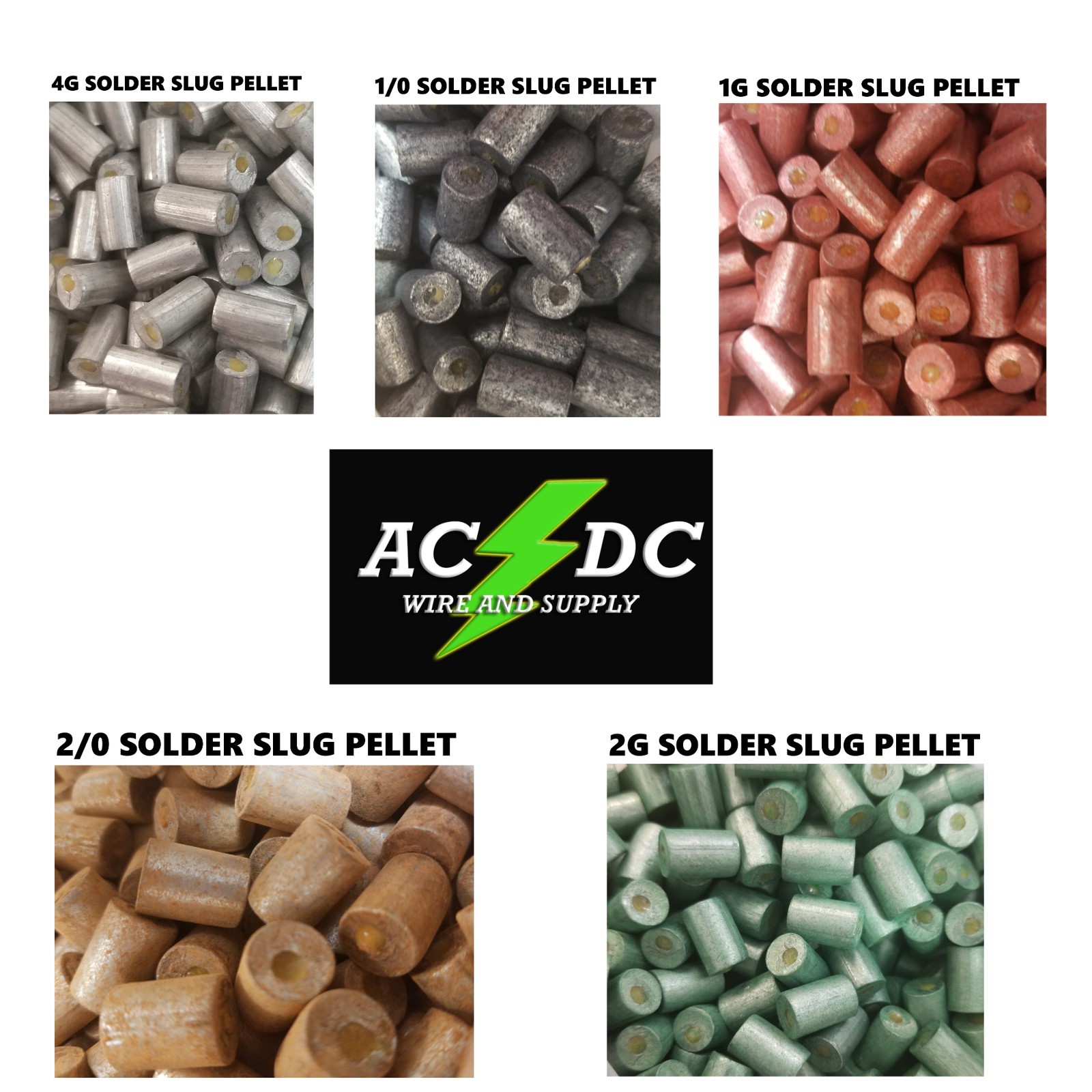 Solder Slug Pellets with Flux Core for Copper Battery Cable Ends and Cable lugs gallery
