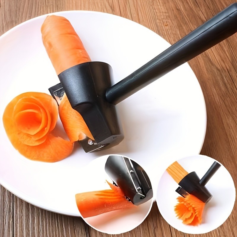 Multifunctional Stainless Steel Veggie Spiralizer - Manual Rotary Slicer/Peeler gallery