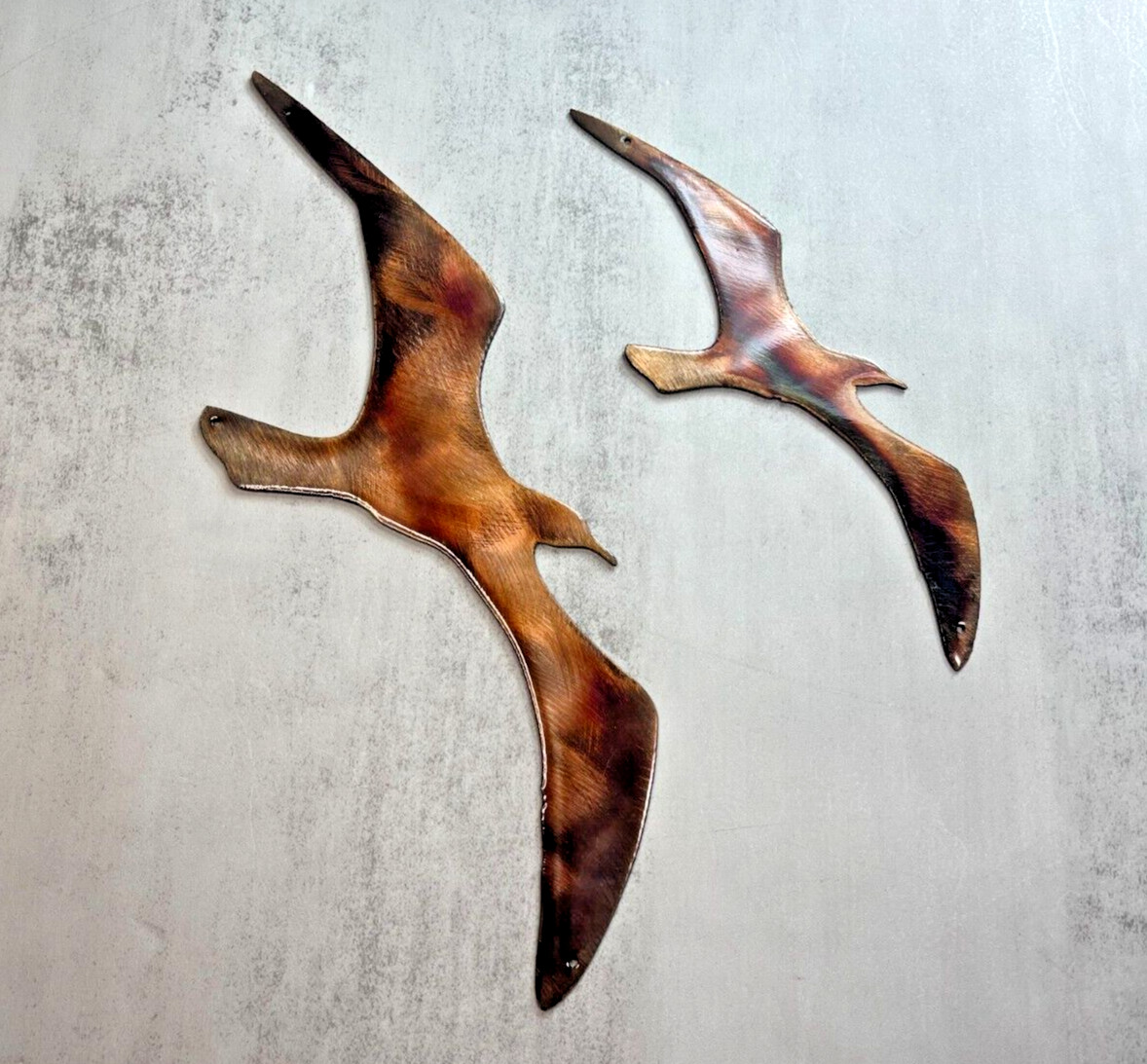 Two Birds Flying Extra Large Set Metal Wall Art Accents gallery