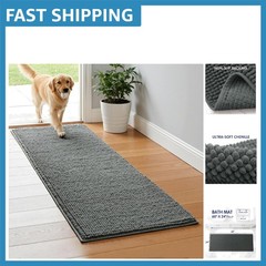 Versatile 24″ x 60″ Chenille Bath Rug – Soft, Absorbent & Stylish for Any Room