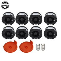 8 Pcs String Trimmer Spool GH900 For Black And Decker AF-100-3ZP 30FT .065″ Line