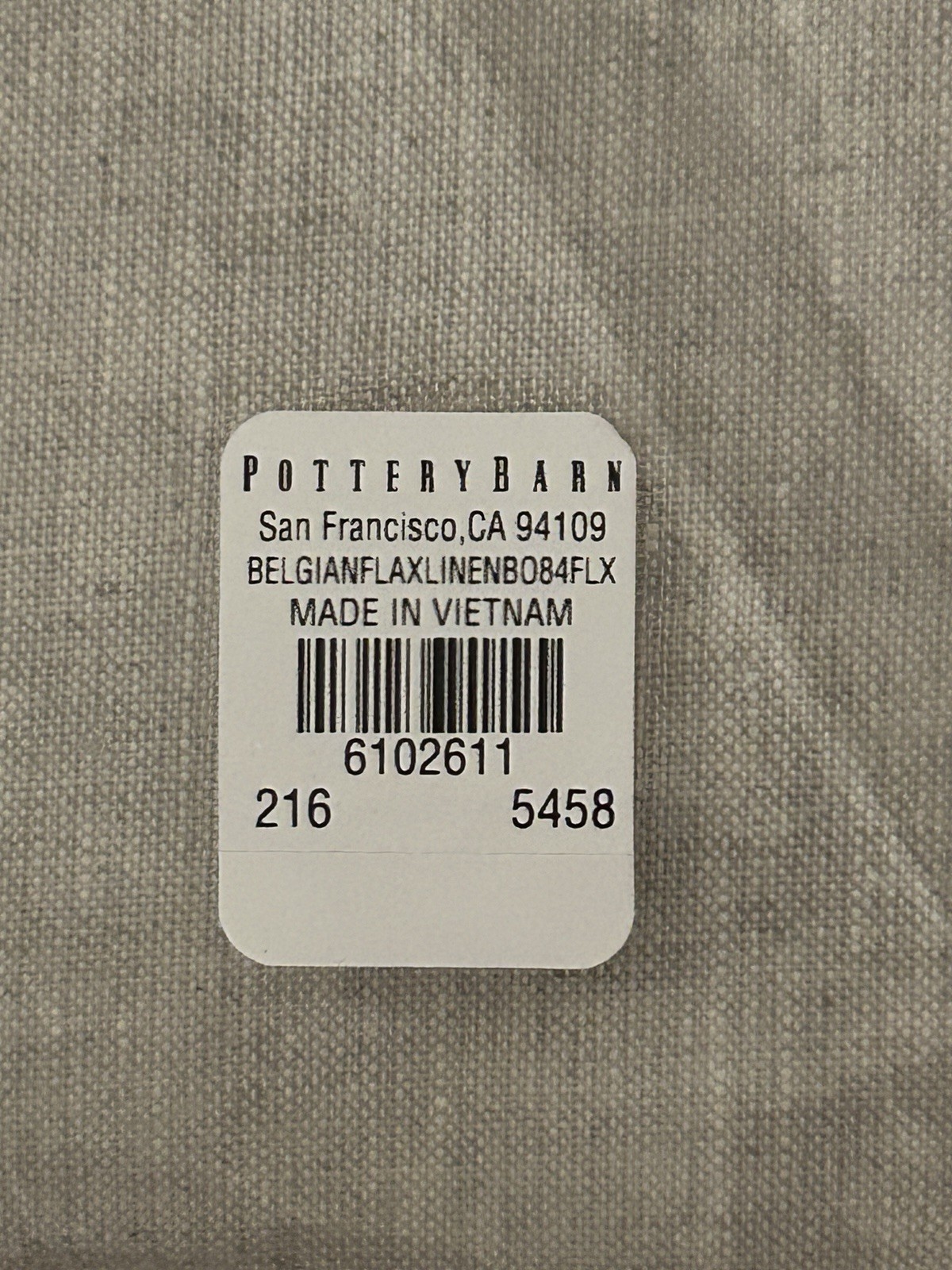 Pottery Barn Belgian Flax Linen Blackout Curtain Set of 2 Flax 50" x 84" gallery