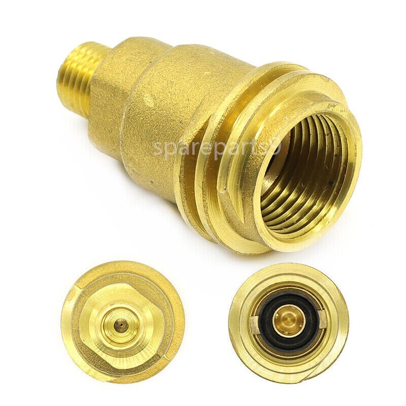 Solid Brass QCC1 Nut Propane Gas Fitting Adapter 1/4" Male Pipe Thread Connector gallery