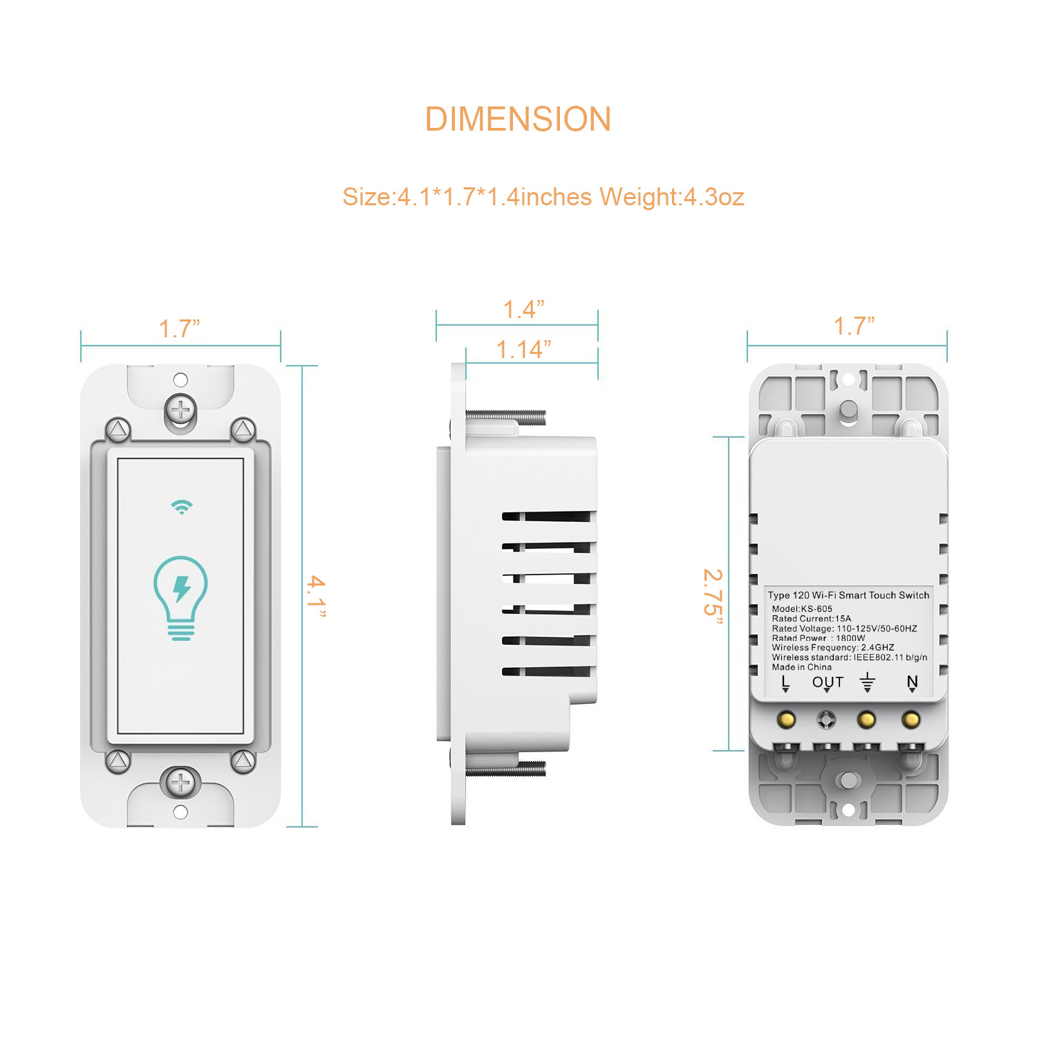 Smart Switch WIFI Light Wall Works with Alexa Google Home IFTTT smart life gallery