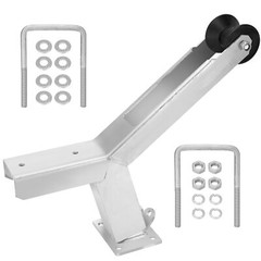 Boat Trailer Winch Stand with Roller,Fits3″x4″Frames,Multiple Height Adjustments