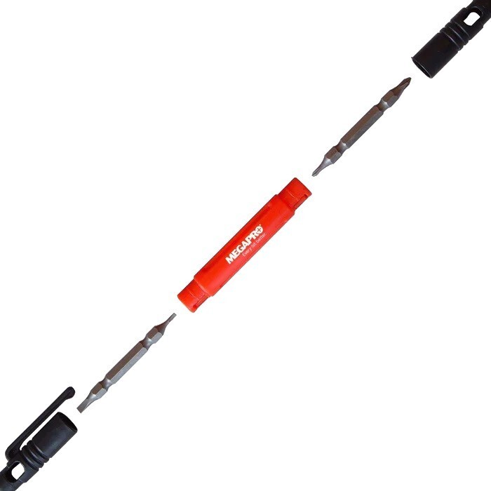 Megapro Mini 4 in 1 Pocket Screwdriver Flip Bits Phillips P0 P00 Flat 1.5mm 2mm gallery