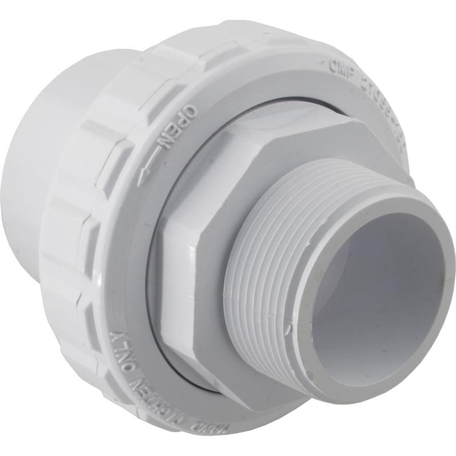 Custom Molded Products-Union, 1-1/2" Male Pipe Thread x 1-1/2" Slip, Flush gallery