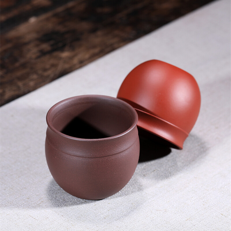 Made yixing zisha tea cup marked master cup original ore dahongpao clay cup new gallery