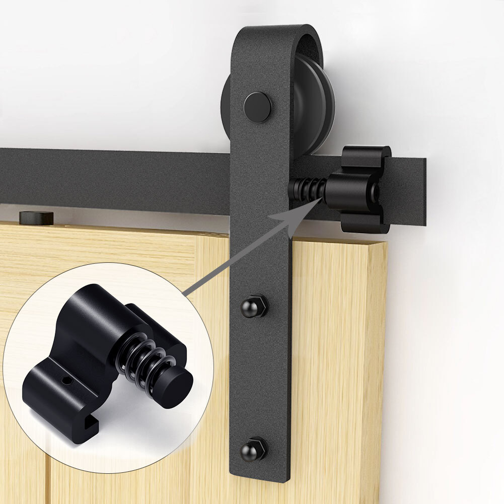 4FT -20FT Sliding Barn Door Hardware Track Single/Double Door Kit, Home/Kitchen gallery