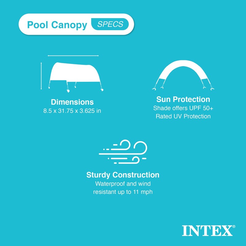 Intex 18Ft x 52In Ultra XTR Rectangular Frame Swimming Pool Kit w/Pump & Canopy gallery
