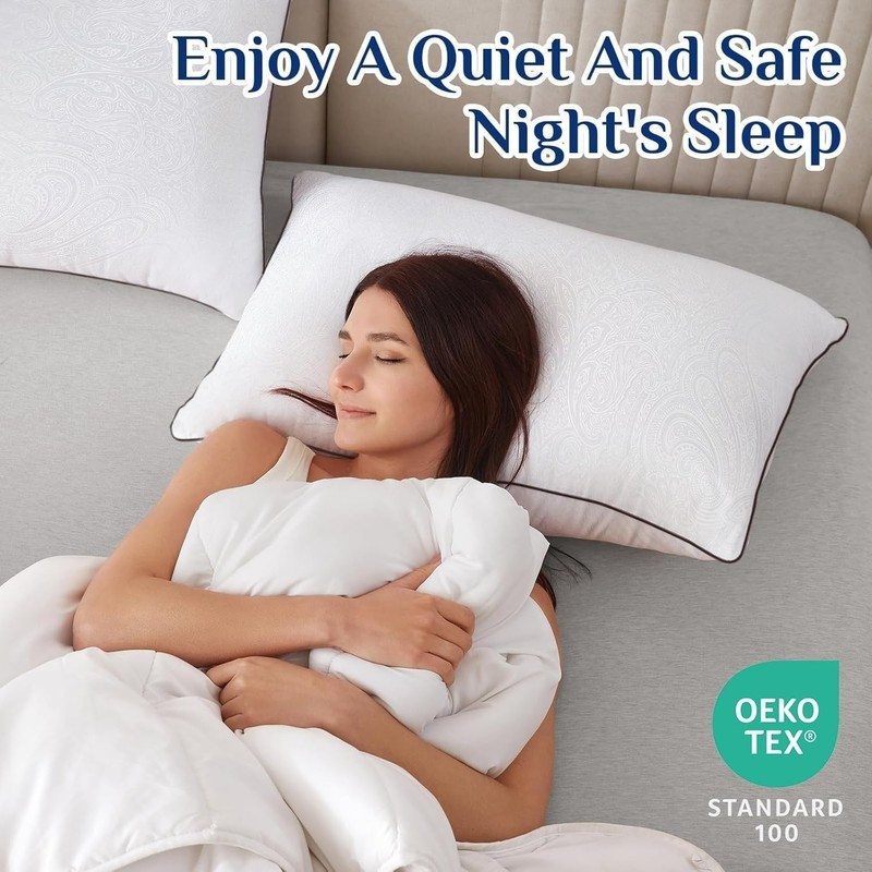 Luxurious King Size Pillows - Soft Down Alternative for Side & Back Sleepers gallery