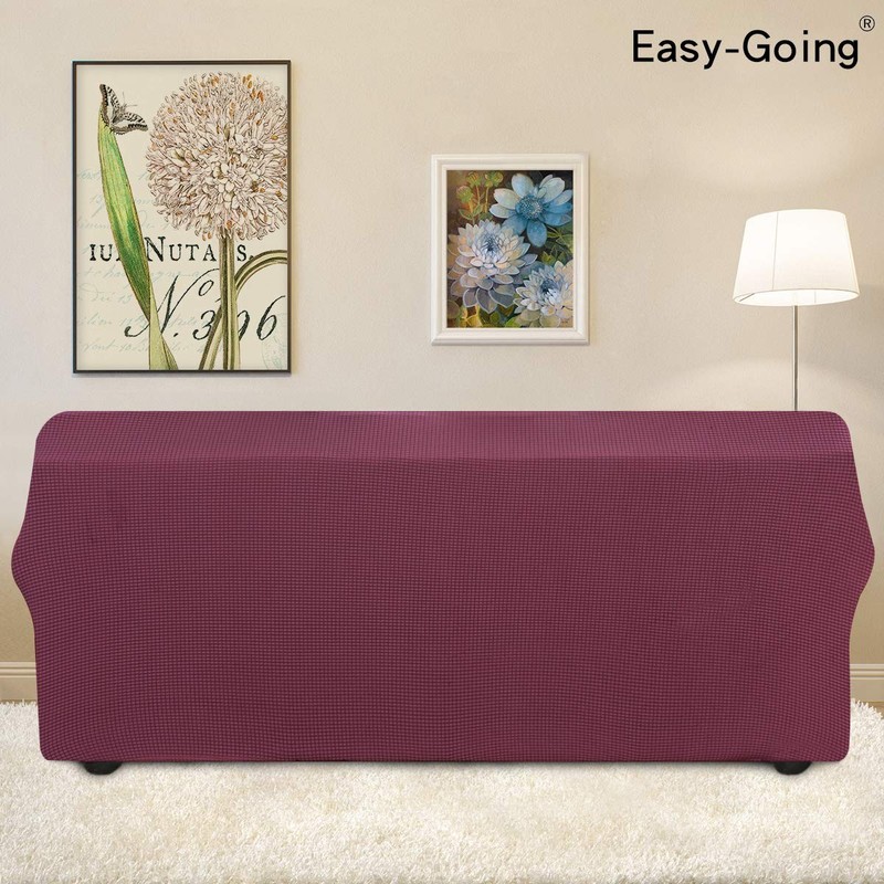 Easy-Going Stretch Sofa Slipcover 1-Piece Cover Large Sofa, Ash Rose gallery