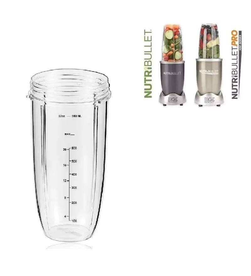 32oz Replacement Cup Compatible with NutriBullet 600W 900W Blender Mug - USA gallery