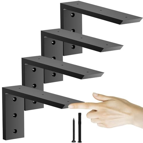 Countertop Support Bracket 12x6-In 4-Pack Heavy Duty Iron 500LB Granite Quartz gallery