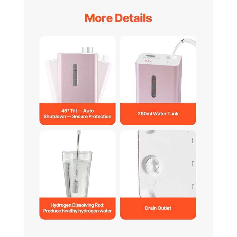 Hydrogen Inhalation Machine 99.99% High Purity 180ml/min Portable Hydro gallery