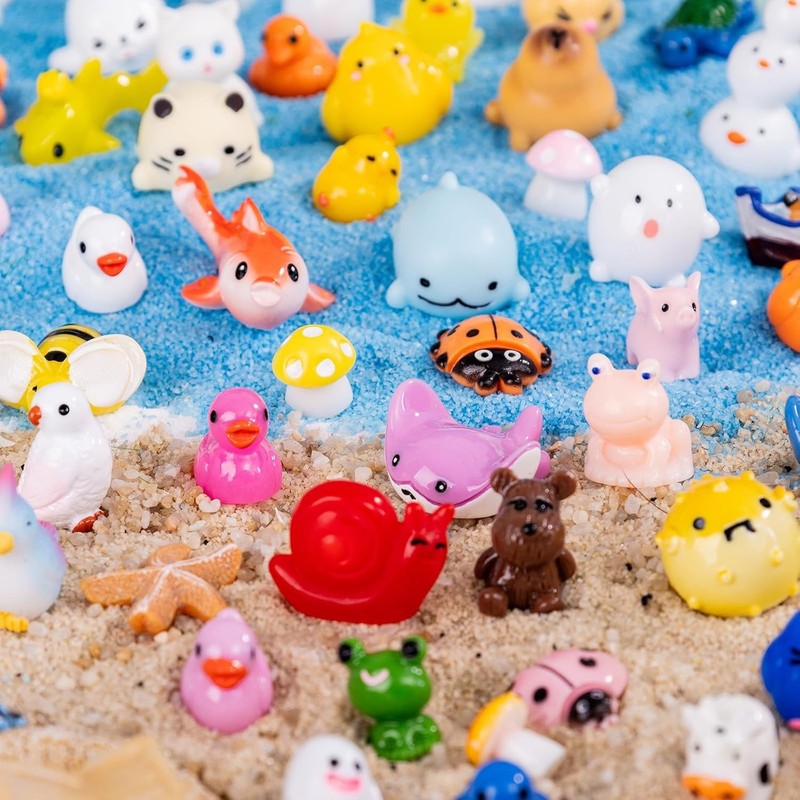 200pcs Mini Resin Animals 200 Styles Variety Tiny Animals Figures Miniature gallery