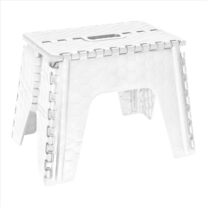 Simplify 2 Pack 12" Plastic Folding 1 Step Stool in White gallery