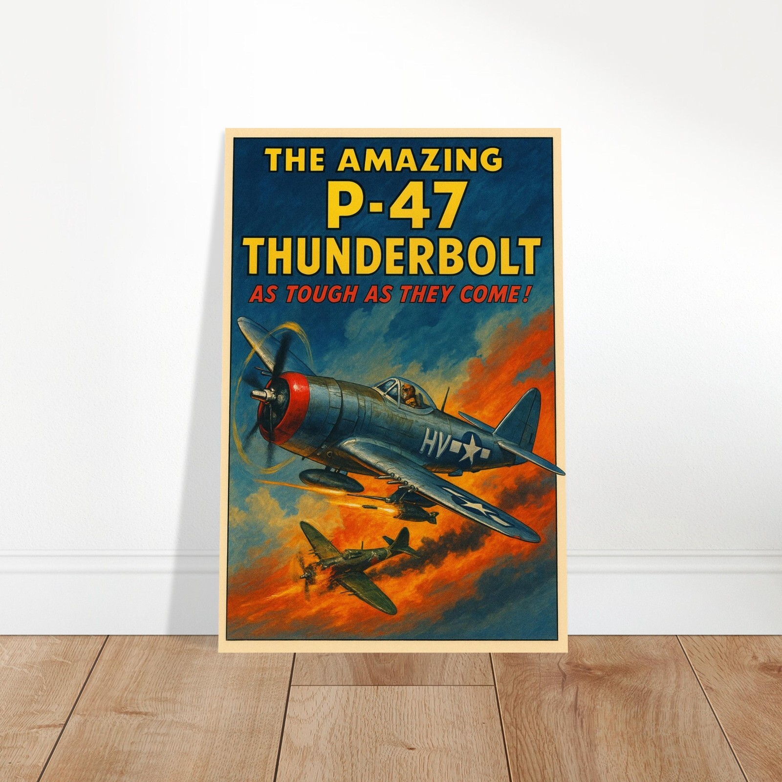 P-47 THUNDERBOLT FIGHTER POSTER - AS TOUGH AS THEY COME - FREE SHIPPING gallery